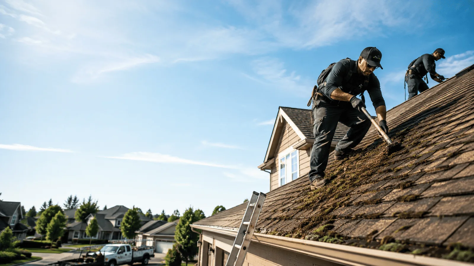 Roof Moss Removal in Breeding, KY near me